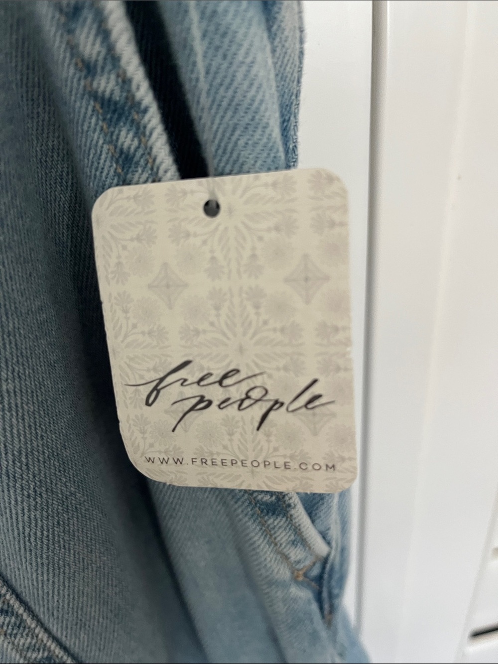 We The Free Light Blue Denim Maxi Skirt - Picture 4 of 8